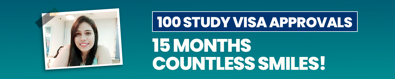 100 study visa approvals. 15 months. Countless smiles!